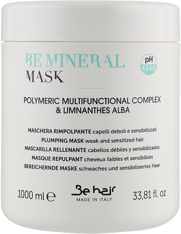 Strengthening Mineral Hair Mask - Be Hair Be Mineral Plumping Mask — photo N3