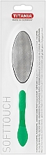 Fragrances, Perfumes, Cosmetics Double-Sided Foot File, metal, light green - Titania