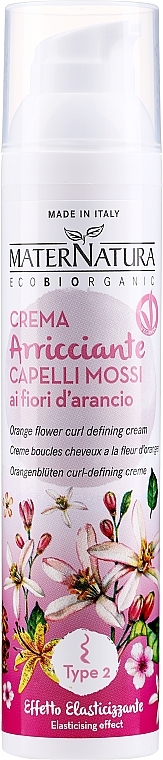 Styling Curly Hair Cream - MaterNatura Curl Styling Cream with Orange Blossoms — photo N3