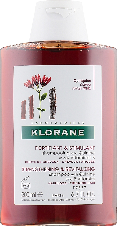 Strengthening Shampoo with Quinine and vitamins B - Klorane Shampoo with Quinine and B vitamins — photo N1