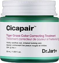 Fragrances, Perfumes, Cosmetics Corrective Face Cream - Dr. Jart+ Cicapair Tiger Grass Color Correcting Treatment SPF22 PA++