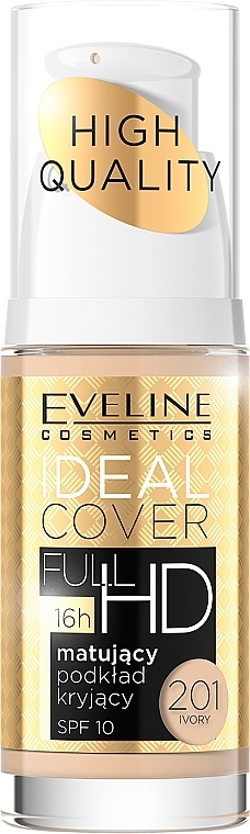 Mattifying Foundation - Eveline Cosmetics Ideal Cover Full HD SPF10 — photo N1