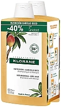 Set - Klorane Shampoo with Mango Butter (sham/2x400ml) — photo N1