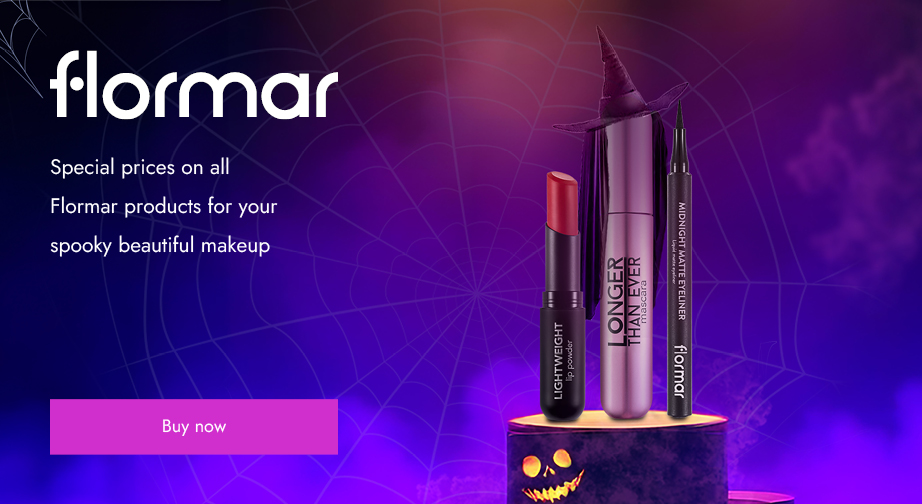 -15% off all Flormar products. Prices on the website include the discount.