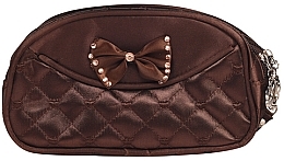 Fragrances, Perfumes, Cosmetics Cosmetic Bag with Bow, brown - Nascita Professional 009