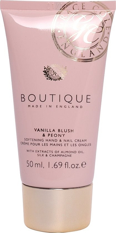 Hand & Nail Cream with Vanilla & Peony Scent - Grace Cole Boutique Hand & Nail Cream Vanilla Blush & Peony  — photo N2