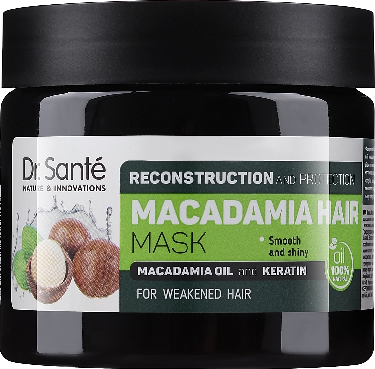 Repair & Protection Macadamia & Keratin Hair Mask - Dr. Sante Macadamia Hair — photo N1