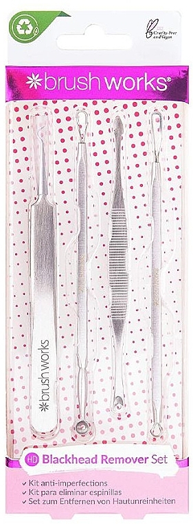 Blackhead Removal Set - Brushworks Blackhead Remover Set — photo N1