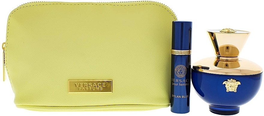 Versace Pour Femme Dylan Blue - Set (edp/100ml + edp/10ml + pouch) — photo N3