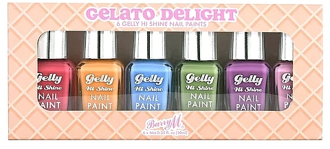 Nail Polish Set, 6 pcs - Barry M Gelato Delight Nail Paint Gift Set — photo N1