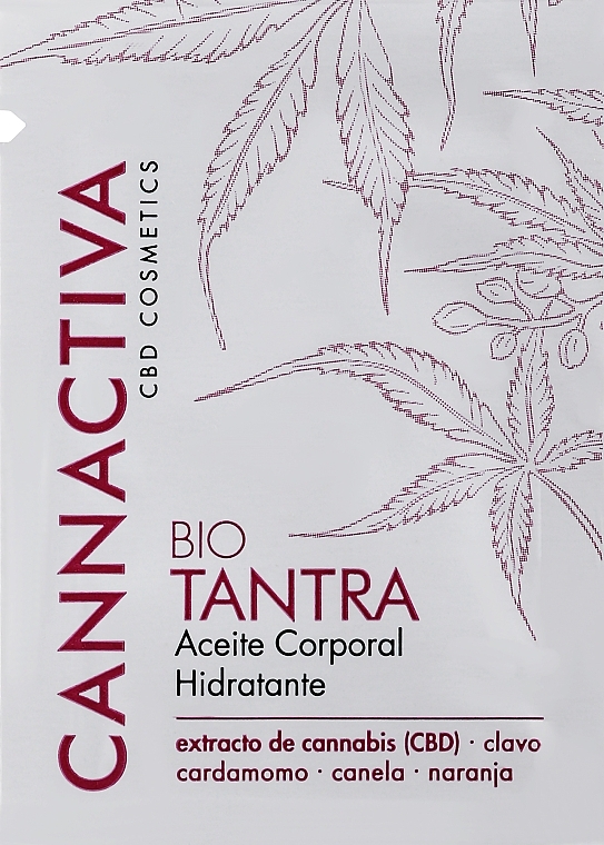 GIFT! Body Oil with Cannabis & Plant Extracts - Cannactiva Tantra Body Oil — photo N1
