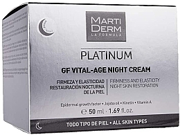 Facial Night Cream - MartiDerm Platinum Gf Vital Age Night Cream — photo N1