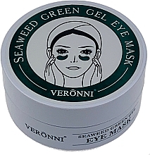 Rejuvenating Hydrogel Eye Patch with Seaweed Extract & Hyaluronic Acid - Veronni Seaweed Green Gel Eye Mask — photo N1