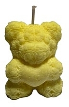 Bear Decorative Candle with Prosseco Scent, yellow - KawiLamowski — photo N1