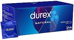 Classic Latex Condoms with Silicone Lubricant, 144 pcs. - Durex Classic Regular Fit — photo N1