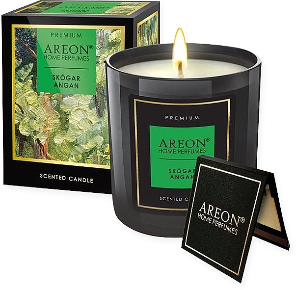 Scented Candle - Areon Home Perfumes Premium Skogar Argan Scented Candle — photo N1