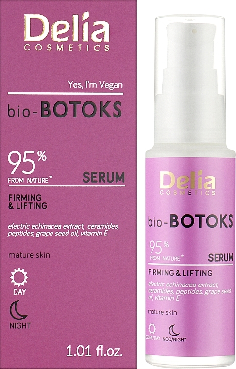 Face Lifting Bio Serum - Delia bio-BOTOKS Firming & Lifting Serum — photo N2