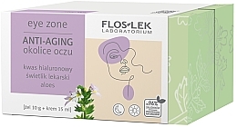 Fragrances, Perfumes, Cosmetics Set - Floslek Eye Zone Anti-Aging (eye/gel/10g + eye/cr/15ml)