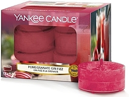 Fragrances, Perfumes, Cosmetics Tea Candles - Yankee Candle Scented Tea Light Pomegrante Gin Fizz