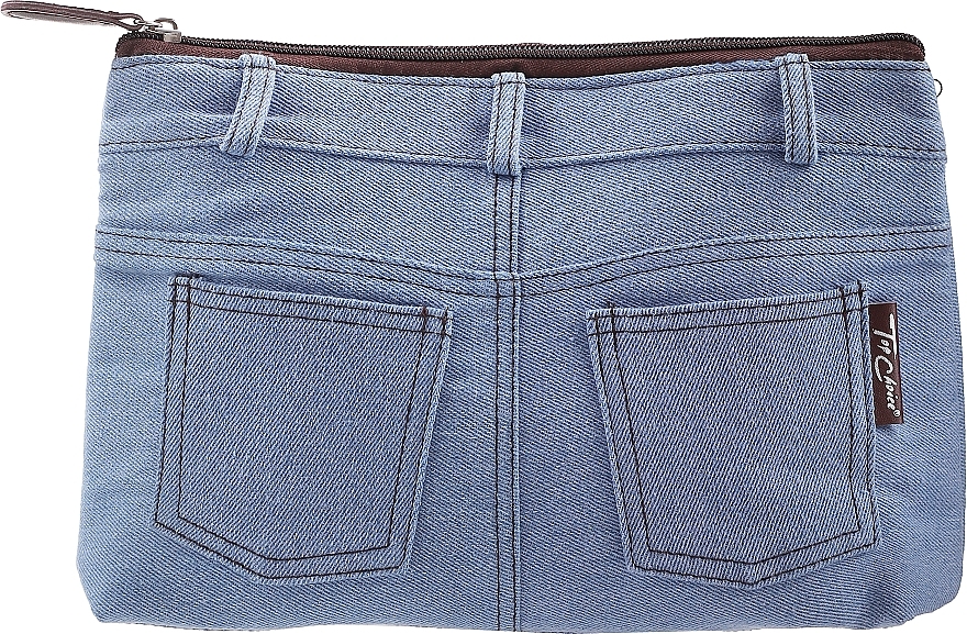 Makeup Bag "Real Jeans. Denim", 94576, blue - Top Choice — photo N1