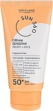 Fragrances, Perfumes, Cosmetics Face & Body Sun Cream for Sensitive Skin - Oriflame Sun 360 Cream Sensitive Body + Face SPF 50