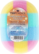 Oval Bath Sponge 30475, multicolored - Top Choice — photo N1