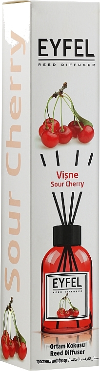 Sour Cherry Reed Diffuser - Eyfel Perfume Reed Diffuser Sour Cherry — photo N1