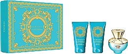 Fragrances, Perfumes, Cosmetics Versace Dylan Turquoise Pour Femme - Set (edt/50ml + b/gel/50ml + sh/gel/50ml)