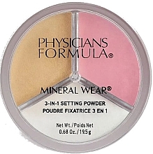 Fragrances, Perfumes, Cosmetics Setting Powder - Physicians Formula Mineral Wear 3-In-1 Setting Powder