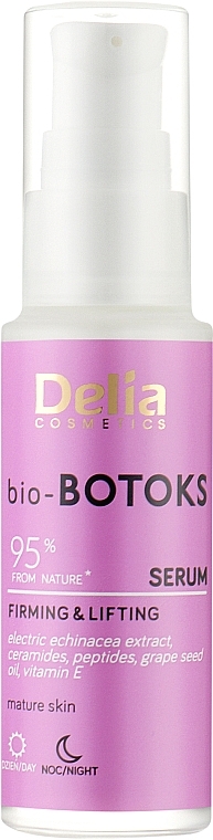 Face Lifting Bio Serum - Delia bio-BOTOKS Firming & Lifting Serum — photo N1