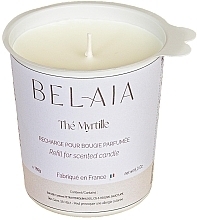 Fragrances, Perfumes, Cosmetics Scented Candle 'Blueberry Tea' (replaceable unit) - Belaia Thé Myrtille Scented Candle Wax Refill 