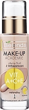 Fragrances, Perfumes, Cosmetics Liquid Foundation with Vitamins A+C+E - Bielenda Make-Up Academie Liquid Foundation With Vitamines