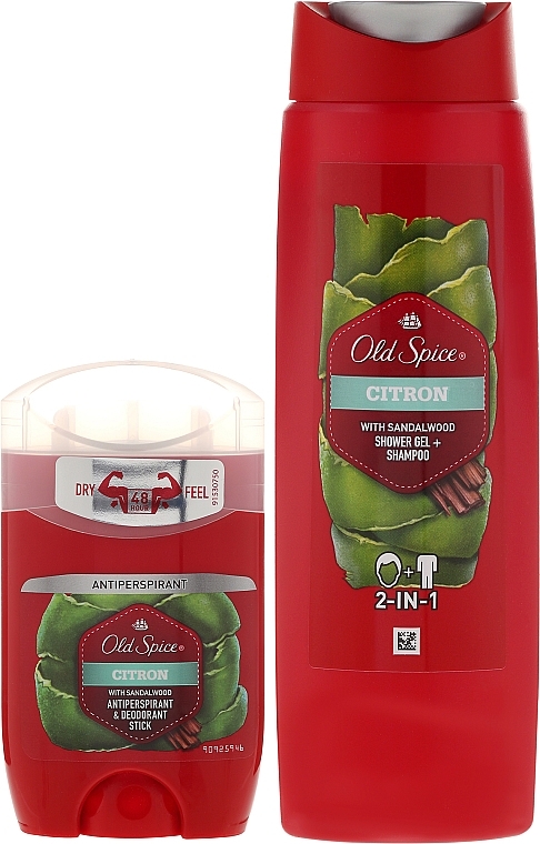 Set - Old Spice Citron (deo/stick/50ml + sh/gel/+shm 2in1/250ml) — photo N2