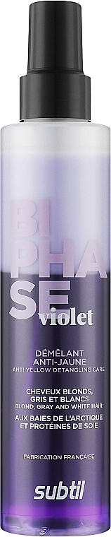 Purple Conditioner Spray for Blonde Hair - Laboratoire Ducastel Subtil Biphase Violet — photo N1