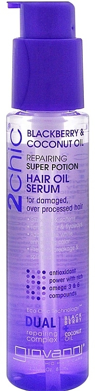 Hair Serum - Giovanni 2 Chic Repairing Blackberry Coconut Milk	 — photo N1