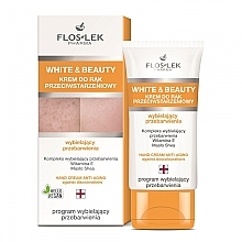 Fragrances, Perfumes, Cosmetics Whitening Hand Cream - Floslek White & Beauty Anti-Aging Hand Cream