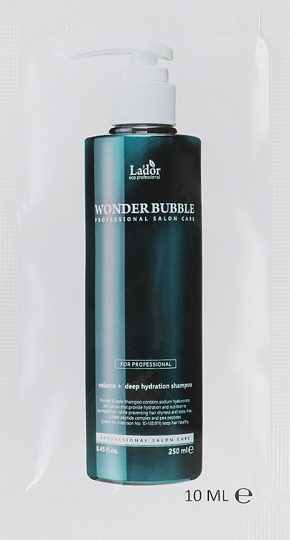 GIFT! Moisturising Shampoo - La'dor Wonder Bubble Shampoo (sample) — photo N1