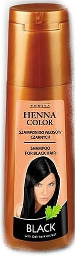 Shampoo - Venita Henna Color Black Shampoo — photo N4