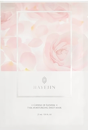 Moisturizing Sheet Face Mask - Hayejin Cuddle of Flowers Pink Moisturizing Sheet — photo N1