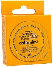 Fragrances, Perfumes, Cosmetics Warm Face Mask with Natural Sea Buckthorn Berries "Active Nourishment and Repair" - Cafe Mimi Warm Face Mask