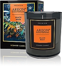 Fragrances, Perfumes, Cosmetics Scented Candle - Areon Home Perfumes Premium Black Musk Scented Candle