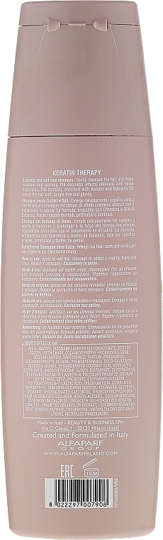 Keratin Shampoo - Alfaparf Lisse Design Keratin Therapy Maintenance Shampoo — photo N3