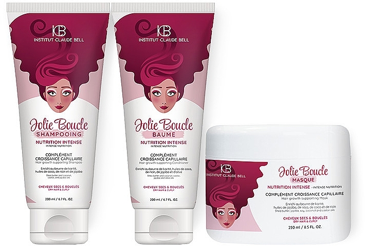 Set - Institut Claude Bell Jolie Boucle Routine (shmp/200ml + h/balm/200ml + h/mask/250ml) — photo N1