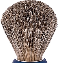 Shaving Brush, blue - Plisson Essential Russian Grey Shaving Brush — photo N3