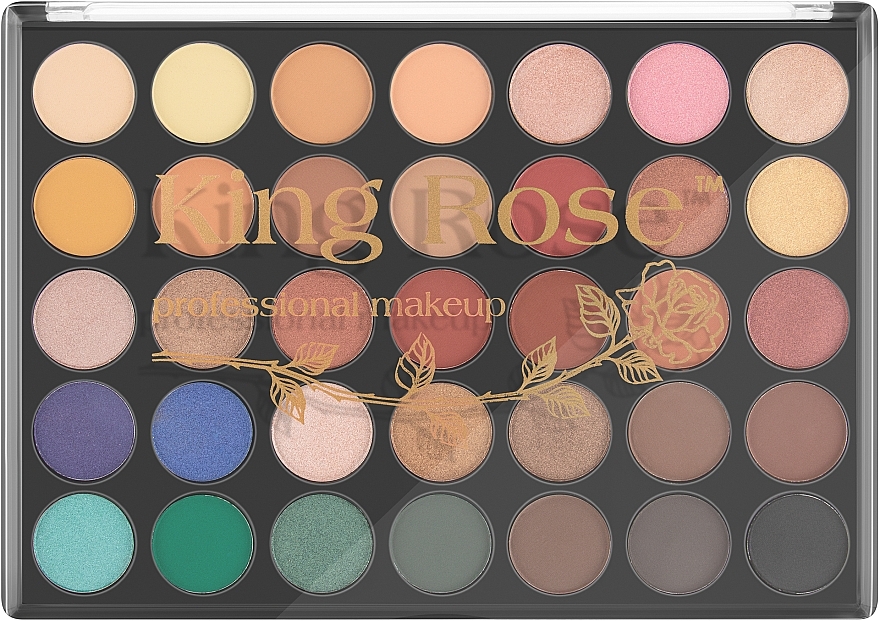 Eyeshadow Palette, 35 shades - King Rose Eyeshadow Palette 35JH — photo N2