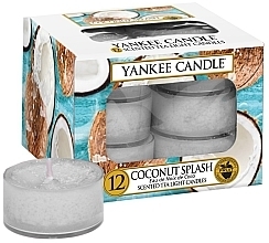 Fragrances, Perfumes, Cosmetics Tea Light Candles - Yankee Candle Scented Tea Light Candles Coconut Splash