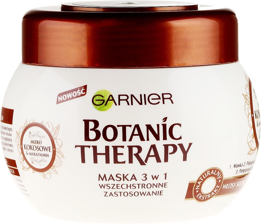 Hair Mask "Coconut Milk & Maccadamia Oil" - Garnier Botanic Therapy  — photo N1