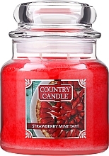 Fragrances, Perfumes, Cosmetics 2-Wick Scented Candle in Jar - Country Candle Strawberry Mint Tart