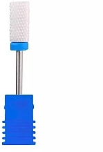 Cylinder Ceramic Nail Drill Bit, blue - Sleek Shine — photo N1