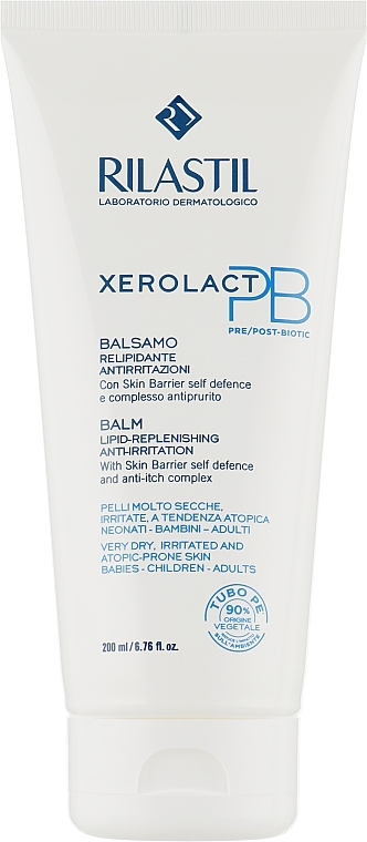 Repairing Lipid Face & Body Balm for Dry, Sensitive, Itching & Atopy-Prone Skin - Rilastil Xerolact PB Balm — photo N1